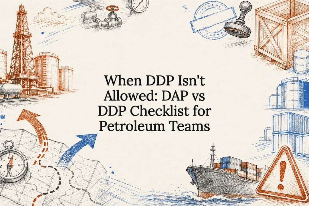 When DDP Isn't Allowed: DAP vs DDP Checklist for Petroleum Teams